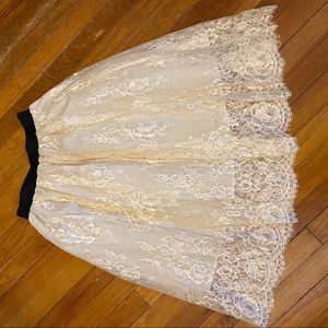 The Langford Line romantic tulle lace skirt S